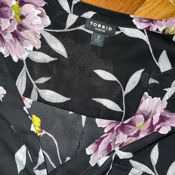 Torrid Floral Harper Georgette Pullover Tunic - Picture 3 of 9